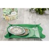 DRAPPEGGI VASSOIO RETTANGOLARE GRANDE VERDE CHIARO
