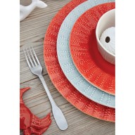 PIATTO OVALE POSEIDON CM 45 ROSSO CORALLO