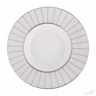 PIATTO FONDO SILVER STRIPE CM 23,5