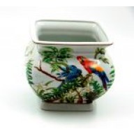 CACHE POT QUADRO PARROT 18X18