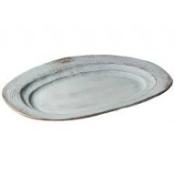 VASSOIO OVALE GALESTRO BIANCO CM 45
