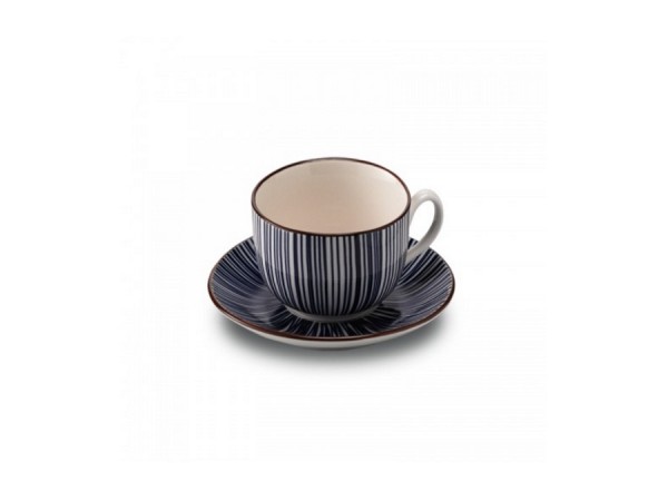 TUE TAZZA CAFFE RIGHE BLU
