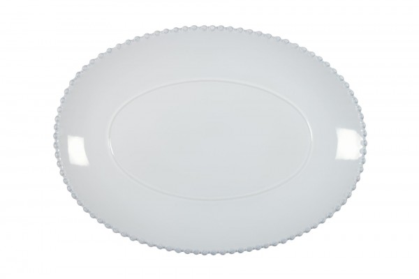 OVALE 40 CM PEARL BIANCO